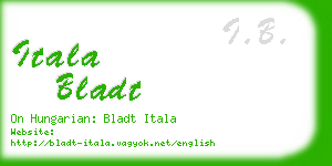 itala bladt business card